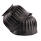 Ribbed Black Rubber Bell Boots